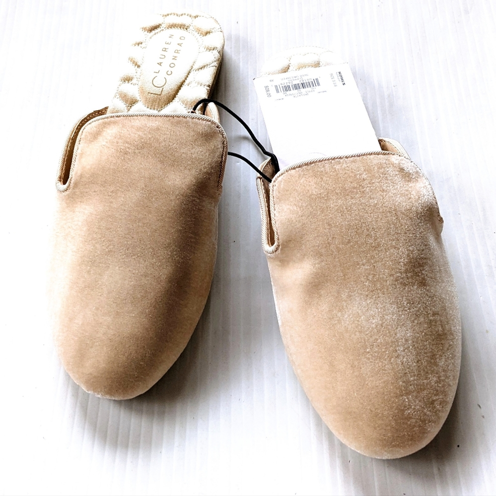 LC LAUREN CONRAD Slide on loafer smoking slippers
